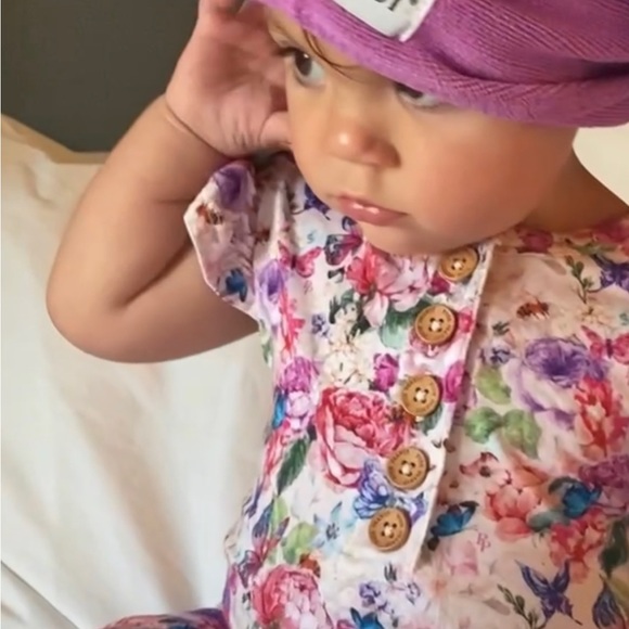 18/24 Mnth Posh Peanut Floral Butterfly Bummie Twirl 2pc Like New - Picture 2 of 13